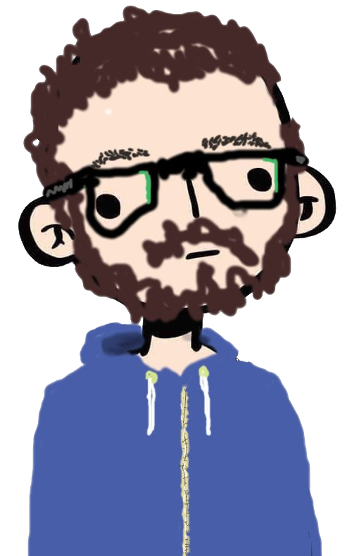 Deis Comicfigur mit blauen Pullover